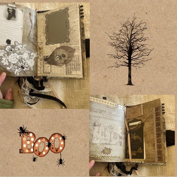 Haloween Junk Journal Homemade. 54 pages. 5x7 - Picture 7 of 15